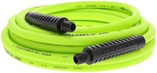 Flexzilla Air Hose, 1/4 in. x 25 ft., 1/4 in. MNPT Fittings, Heavy Duty, Lightweight, Hybrid, ZillaGreen - HFZ1425YW2