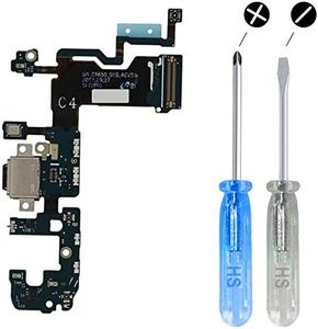 MMOBIEL Conector de Carga Compatible con Samsung Galaxy S9 Plus 2018 - Puerto de Carga - Dock Connector USB C - Audio Jack/Micrófono/Antena Repuesto - Incl Destornilladores