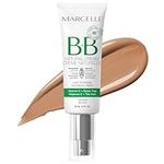 Marcelle BB Natural Cream, Medium, Light Coverage, with Hydrating Vitamin C and Green Tea Extract, Hypoallergenic, Fragrance-Free, Cruelty-Free, Paraben-Free, Non-Comedogenic, Oil-Free, Vegan, 45 mL