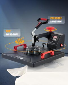 CREWORKS 5-in-1 Heat Press Machine, 38x38cm Sublimation Transfer