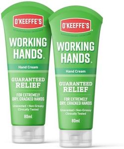 O'Keeffe's Working Hands, 80ml Tubes (2 Pack) - Hand Cream for Extremely Dry, Cracked Hands | Instantly Boosts Moisture Levels, Creates a Protective Layer & Prevents Moisture Loss