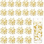 Tondiamo 24 Pcs Artificial Pearl String for Floating Candle Faux Pearls Beads String Pearl Party Garland Decoration for Vases Filler Wedding Centerpiece Christmas Party Decor (Gold)