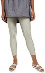 Max Women's Regular Fit Nylon Elastane Leggings (NOOSAL21SISILVER_Silver_S_Silver_S)