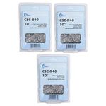 3 Pack UpStart Components Replacement Chainsaw Chain 10-Inch for Black Decker Lcs1020b, Earthwise Cvp41810, Echo Cs 271, Echo Ppf 2620, Worx Wg323, Echo Ppt 2620, Echo Ppt 2620h - 3/8" Pitch, .043" Gauge, 40 Links