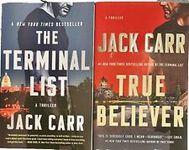 Lot of 2 Jack Carr The Terminal List: A Thriller + True Believer Books 1 & 2