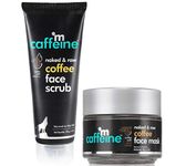 mCaffeine Tan Removal Kit with Face Scrub & Face Mask | Sunday Routine For Face Clean - Up | For Men & Women | Combo for All Skin Types | Pack of 2