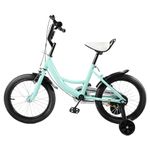 Tagtuell Children's Bicycle 16 Inch, Kids Bike Beginner Bike with Training Wheel, Carbon Steel Bicycle Height Adjustable with Fenders for Kids 4-8 Years Old