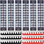 Terminal Block 10 Position, 12PCS 6 Set Terminal Block Strip & Ground Terminal Block, Screw Terminal Block with Cover, Pluggable PCB Terminal Blocks, Busbar Terminal Blocks 600V 15A Dual Row Insulated