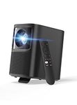 Emotn N1 Portable Projector 1080P, Netflix Officially-Licensed, 330 ISO Lumens Brightness, 120" Picture, Dual 5W Dolby Audio Speakers, HDR10, Home Theater Projector with WiFi and Bluetooth - Grey