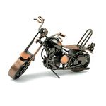 ZaMii Retro Motorcycle Model Wrought Cast Iron Crafts Creative Gifts for Home Décor Engine Lovers Vintage Handicraft Ornament Collectible