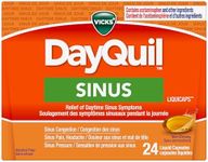 Vicks DayQuil Sinus Relief Liquicap Medicine, Liquid Capsules, Non-Drowsy Multi-Symptom Daytime Relief for Sinus Headaches and Pain, Sinus Congestion, and Sinus Pressure, 24 Liquicaps