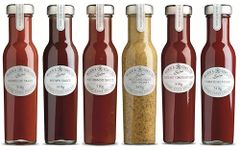 Tiptree Wilkin & Sons Ltd Mixed Selection of 6 Savoury Sauces Condiment Bundle Pack | Barbecue | Brown Sauce | Mustard | Tomato Ketchup | Mango 285g-340g