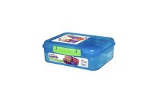 Sistema Bento Box LUNCH | Lunch Box with Yoghurt/Fruit Pot | 1.65 L | BPA-Free | Assorted Colours (Varies by Pack) | 1 Count