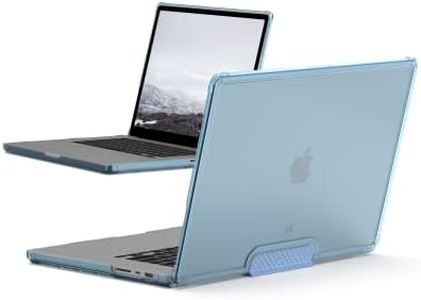 [U] by UAG Designed for MacBook Pro 16" Case 2021-2023 A2991 M3 Pro/Max, A2780 M2 Pro/Max, A2485 M1 Pro/Max Slim Impact Resistant Touch ID Dropproof Lucent Laptop Cover, Transparent Cerulean Blue