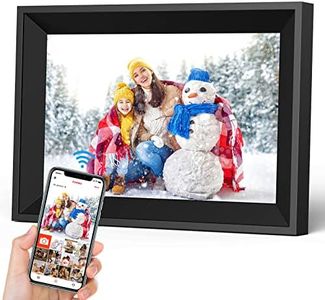 Digital Picture Frame, 10.1'' WiFi Electronic Smart Photo Frames, IPS Touch Screen, 16GB Storage, Intelligent Control, Auto-Rotate, Share Photos/Videos Instantly & Remotely, Gifts for Family Parents