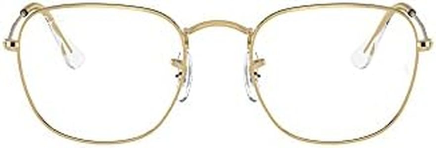 Ray-Ban Rx3857v Frank Square Prescription Eyeglass Frames, Legend Gold/Demo Lens, 51 mm