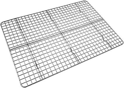 Checkered Chef Cooling Rack for Cooking and Baking - 17" x 12" Stainless Steel, Oven Safe Grid Wire Cookie Cooling Racks