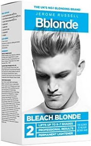 Jerome Russell Bblonde Bleach Blonde Kit No.2 - Bleach Blonde Hair Dye for Blonde to Medium Brown Hair Colour, Powder Bleach High Lift for 6-7 Shades Lighter Hair, Hair Dye Permanent for Men