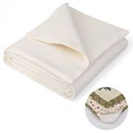 Natural Cotton Batting, Natural Cotton Quilt Batting for Quilts, 59 x 79 Inch Light Weight Purely Natural All Season Quilt Batting for Quilts, Craft and Sewing Handmade Quilts & DIY (1.5x2m)