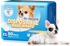 All-Absorb A27 Male Dog Wrap, 50 Count, Extra Small