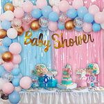 Party Propz Baby Shower Decoration Items Set - 43pcs Kit Baby Shower Banner (Foil) | Mom To Be Decoration Items Set | Baby Shower Balloons | Baby Shower Decoration Kit | Maternity Props