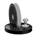MHW-3BOMBER 58.5mm Puck Screen Set,0.2mm & 0.8mm Metal Filters, Stand, Auxiliary Magnetic Suction, Compatible with La Marzocco/Gaggia, Reusable Espresso Filters with Round Hole Filters, FG7054-OS
