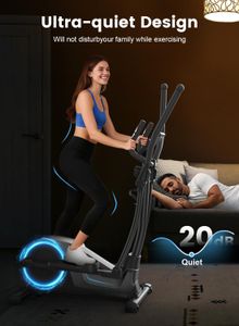 Cowmew Elliptical Cross Trainer – 16-Level Magnetic, 8KG Flywheel, 42cm Stride, App Compatible