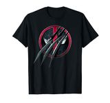 Marvel Studios Deadpool & Wolverine Slashed Icon with Claws T-Shirt