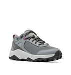 Columbia Women's Trailstorm Ascend Waterproof Low Rise Trekking And Hiking Shoes, Grey Ti Grey Steel X Dark Lavender, 6 UK Wide