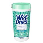 Wet Ones Sensitive Skin Hand Wipes, Unscented, Alcohol-Free Wet Wipes, 40 Count Canister