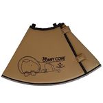 All Four Paws Comfy Cone Pet Collar, X-Small, Tan,X-Small