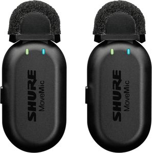 Shure MoveMic Two Wireless Lavalier Microphone – Dual Channel