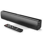 MAJORITY Bowfell | Bluetooth Sound Bar for TV | 50 Watt 2.0 Stereo Speaker Soundbar | Optical, RCA, USB, MP3 & AUX Input | 39cm | Custom EQ Settings & Remote Control (Black)