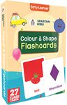 SPARTAN KIDS® Colours & Shape Flash Cards for Kids | 27 Early Learning Flash Cards Easy & Fun Way of Learning 1 Year to 6 Years Babies