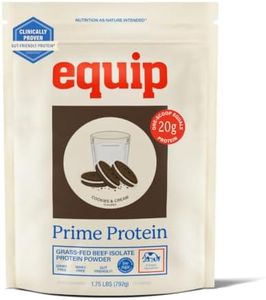 Equip Prime Cookies & Cream Protein Powder - Gut-Friendly, Low Sugar Protein Shake Powder with Grass-Fed Beef & Natural Collagen - Rich & Creamy Mix - 21g Per Serving - Whey & Dairy-Free (30 Scoops)