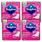 Bodyform 10 Ultra Sanitary Towels with Wings Pack of 4, 40 (10 x4 Packs) Perfume Free Period Pads, Normal Flow Cour-V Ultra (Pack of 4)