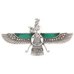 Ananth Jewels 925 Silver BIS Hallmarked Swiss Marcasite Pendant Asho Farohar for Men and Women
