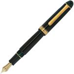 Platinum Pen Platinum Fountain Pen 3776 Century Medium Point Laurel Green PNB-15000-41-M With Kanji LOVE Sticker 5.49 x 6.06 x 0.6 in