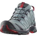 SALOMON Men's XA PRO 3D GTX Trail Running Shoes Waterproof, Lead/Black/Barbados Cherry, 9 UK