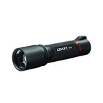 COAST® HP8R 1000 Lumen Rechargeable Pure Beam® Focusing LED Flashlight with Slide Focus® and Flex Charge™ Dual Power, Black