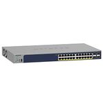 NETGEAR 28-Port PoE Gigabit Ethernet Smart Switch (GS728TPP) - Managed, Optional Insight Cloud Management, 24 x PoE+ @ 380W, 4 x 1G SFP, Desktop or Rackmount and Limited Lifetime Protection