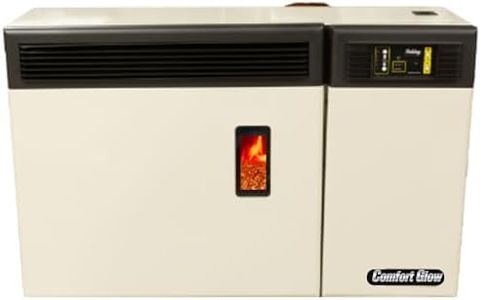 Comfort Glow Wall Mounted Pellet Stove, Heats Up To 350 sq ft., Remote Control, 28 lb. Hopper, Complete Venting Kit - WMPS7000