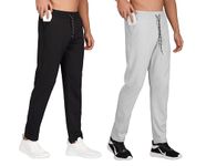 SYFKO Men's Combo Lycra Polyester Track Pants || Regular Fit Lower for Mens & Boys || Choose The Right Waist Size for The Right Fit || (Pack of 2)