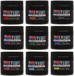 WELYEME Tie Dye Powder Bulk, Fabric Dye Powder 9 Pack, Cold Water Dye Set for Clothes, Tie-Dye Powder Kit