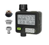 XPR3SS Garden Automatic Irrigation Water Timer With 6 Different Water Programs Controller Drip Irrigation Controller Fully Automatic Adapters Child Lock Feature Programmable Automatic Dripper (HCT372)