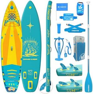 iTAOSTAR J05A 34" Extra Wide Paddle Board for Better Balance, Inflatable Paddle Boards for Adults/Youth of All Skill LevelsSturdy SUP Board w/Premium Gears