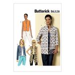 Butterick Pattern 6328, Misses Jacket,Sizes 8-16, Linen, Multi-Colour, B5 (8-10-12-14-16)