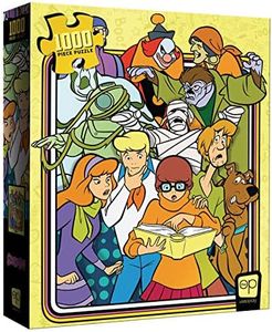USAopoly- Scooby-Doo Those Meddling Kids 1,000-Piece Puzzle, TOP-PZ019, Yellow