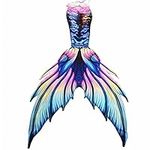 Angel Closet Fabulous Mermaid Tails for Adult Women Men Swimmable Mermaid Tail Beach Costumes Mermaid Swimsuits (Pink,Large)