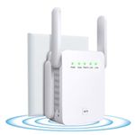 BLIAZAY Upgraded WiFi Extender Booster - Internet Booster with Ethernet Port - 4 Antennas WIFI Booster Range Extender - Wireless Signal Booster Easy Setup (4 Antennas)